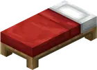 red minecraft bed